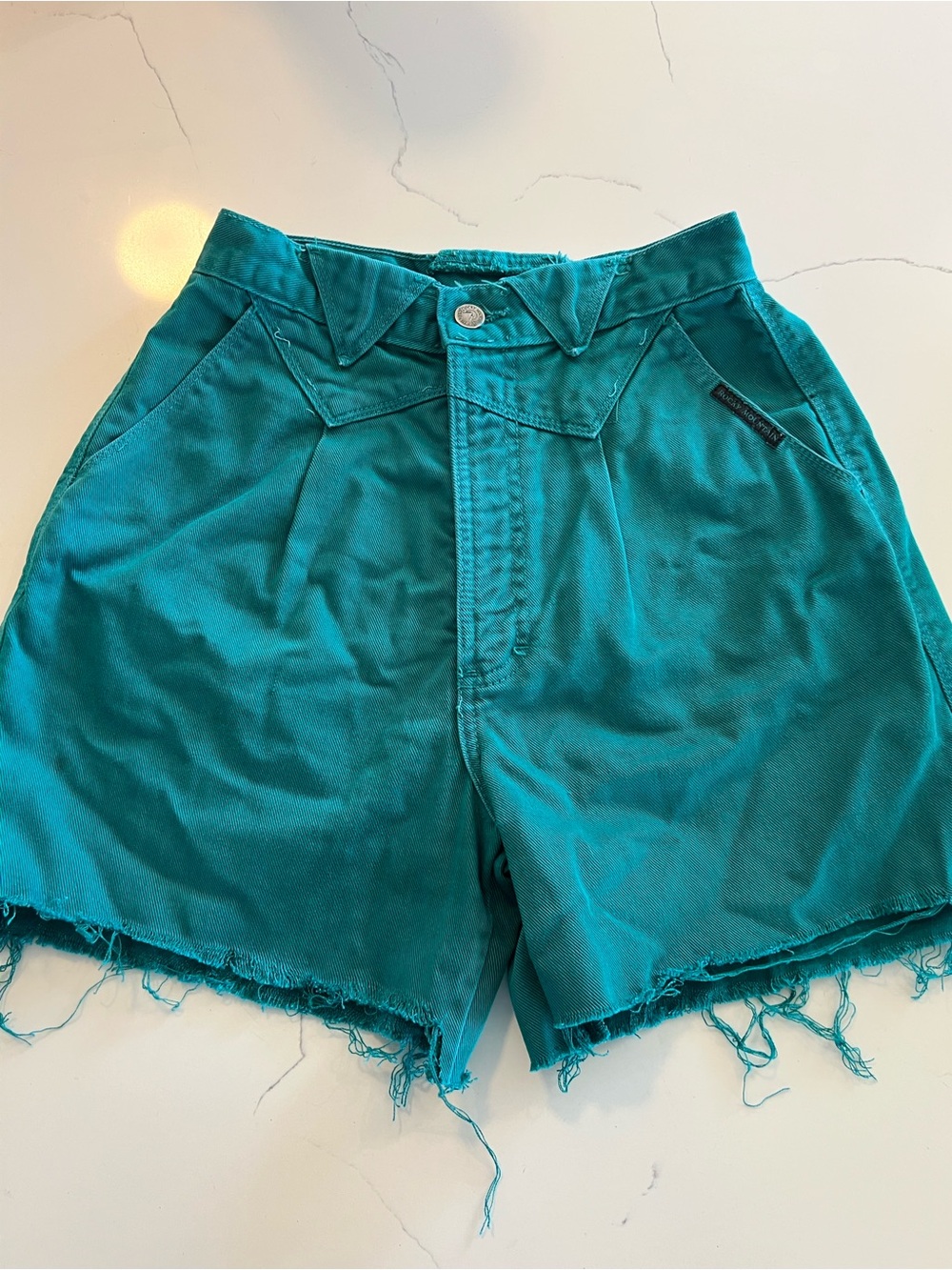 Vintage 90’s Rocky Mountain high-Rise Teal cut off Women's Shorts